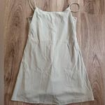 Elodie Beige Slip Dress - Size Small | Minimalist Spaghetti Strap Mini Photo 0