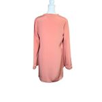 Elizabeth and James  Silk Long Sleeve Sheath Dress Bell Sleeve Romantic Sz 4 Rose Photo 3