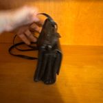 Brighton VTG Black Pebbled Leather Clutch Wallet Crossbody Bag Purse Photo 3