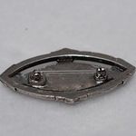 Unique Vintage Vintage Marcasite Art Deco Mother Of Pearl Victorian Style Pin/Brooch Photo 2