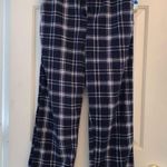 Warm & Snuggly Lounge Pants Navy Plaid M NWT Blue Size M Photo 1