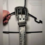 Shyanne Size Large WOMEN'S LEATHER RHINESTONE BELT Photo 5