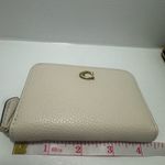 Coach Essential Small Zip Around Card Case In brass/ Chalk Photo 3