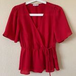 Socialite Red Top Photo 0