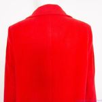 Larry Levine NWT women's wool blend red funnel neck coat, size M Photo 10