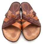 Clarks  Artisan Arch Support Leather Comfort Brown Everyday Sandals 10 Photo 3