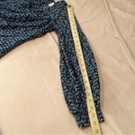 CAbi  Te Amo Love Cursive V-Neck‎ Lightweight Long Puff Sleeve Blouse Peasant XS Photo 15