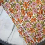 NEW Juniors XL Pink Orange Yellow Floral Retro Halter Dress Photo 3
