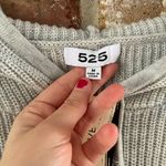 525 America 525 American Gray Cotton Shaker Hoodie Sweater Evereve NWT, M Photo 3