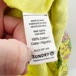 Sundry  Floral Yellow Multi Color Printed Shorts Flowy Size Medium Cotton Photo 8