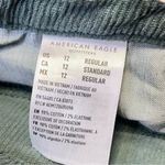 American Eagle Womens 12 Green Mom Jean Straight High Rise Corduroy Stretch Photo 9
