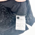 Cotélac Womens Linen Wool Blend Quiet Luxury Short Sleeve Collared Knit Top M Black Size M Photo 5