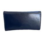 Vintage Sassy Navy Blue Small Purse Clutch Handbag Envelope W/ Bow 70's 80's Photo 5