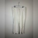 Hollister Linen Blend Pull On Baggy Wide Leg Beachy Coverup Pants Women’s Sz XL Photo 2