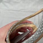 Badgley Mischka  Freedom Bejeweled Straps Glitter Block Heels 9.5 Photo 7