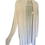 Eileen Fisher Organic Linen Blend Pale Pink Open Front Cardigan Womens Size L Lo Photo 5