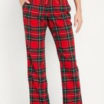 Old Navy Women Flannel Pajama Pants Red Tartan Plaid XL Christmas Winter Xmas Photo 1