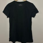 Under Armour Threadborne Heat Gear Women’s Vneck Short Sleeve T-shirt Black Sz M Photo 1