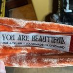 NWOT Iris Atelier Handmade Elegant Top Knot Velvet Headband in Rust Brown Photo 4