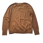 Talbots Side Button Sweater Crew Neck Sweater Chestnut Brown Size Small NWT Photo 8