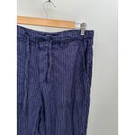 Tommy Hilfiger  Striped Linen Blend Pants Drawstring Waist Casual Trousers Large Photo 3