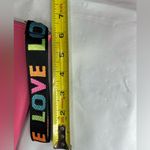 Valentines Day Pink Wallet with Colorful LOVE Strap NWOT Photo 5