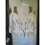 Haute Hippie (Serena Gossip Girl) Beaded Blazer Tan/ Gold XS Evening Jacket Photo 13