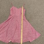 Old Navy  Dress Womens S Spaghetti Strap Side Zip Pink White Stripe Smocked Flow Photo 8