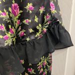 Betsey Johnson Betsy Johnson Intimates Sexy Pajama Pant Set Black and Hot Pink Floral Sz S Photo 5