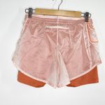 Nike  Pink Orange Icon Clash Tempo Luxe Mid-Rise Running Shorts Womens Size XS Photo 1