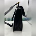 VTG MINOBOSSI Shoulder Bag Black Leather Made In Italy Photo 4