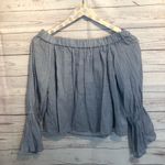 Club Monaco NWT  Plumina Chemise Blue Blouse top Photo 2