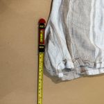 Per Se Striped Shorts Linen Blend Drawstring Casual Summer Beige Size S Photo 5