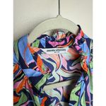 Amanda Uprichard Poplin Tiered Mini Dress in Waterlily Floral Sz. S Photo 3