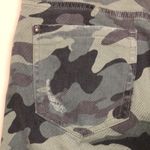 ZARA Women’s Camouflage Military Inspired Distressed Raw Hem Ankle Denim Jeans Photo 9