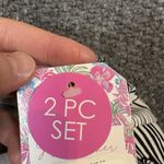 NWT Stella Parker Women's XL Triple Tier Tankini Swim Set Floral White Black Photo 3