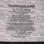 Calvin Klein Jeans 🇺🇸  Gray & White Striped Tee Shirt Photo 2