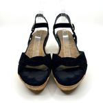 Stuart Weitzman  Velvet Cork Wedge Sandals Women's 9 US Photo 3