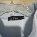 Trendy Queen Sweatshirt Light Blue 1/4 zip Womens Size L Casual Oversized Pastel Size L Photo 2