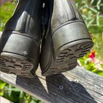 Lucky Brand  olive green lined Chelsea rubber rain boots Photo 6