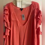 Torrid  mixed eyelet sisterhood babydoll gauze v neck coral top 5X NWT Photo 4