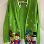 Tiara International Embellished Christmas sweater size large Photo 0