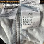 Levi's Levi’s 501 SZ W31 Jean Shorts Button-Fly Distressed Dark Wash Frayed Hems Blue Photo 5