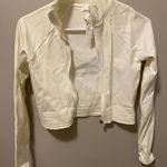 Fabletics cream cropped jacket Photo 0