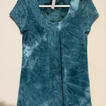 L.A. Blues  Teal Tie-Dye Women's Top Photo 0