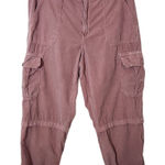 American Eagle  Pink Corduroy Cargo Joggers Size 14 Photo 0