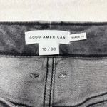 Good American  Front Slit Women's Black Denim Skirt Size 10/30 Photo 3