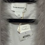 Club Monaco NWT  Authentic Marabou Feather Vest Medium Photo 3
