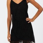 Francesca's Black Lace Mini Tank Top Dress Photo 0