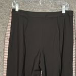 Rosie Assoulin Scrunchy Trouser Plaid Wool Maroon Pants Size 6 Blue Photo 9